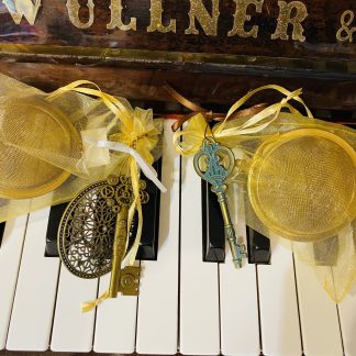 Alice Filtro da Teiera in Acciaio dorato con pendente in ottone