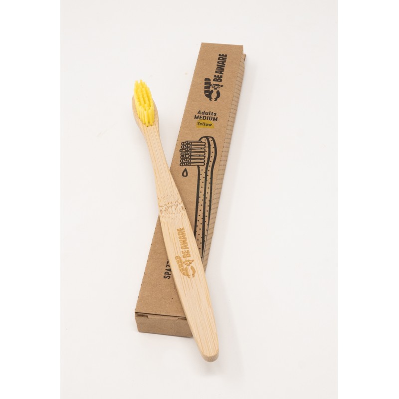 Spazzolino da Denti in Bambù Setole Colore Naturale Giallo