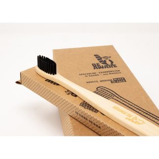 Spazzolino da Denti in Bambù Setole Colore Naturale Nero