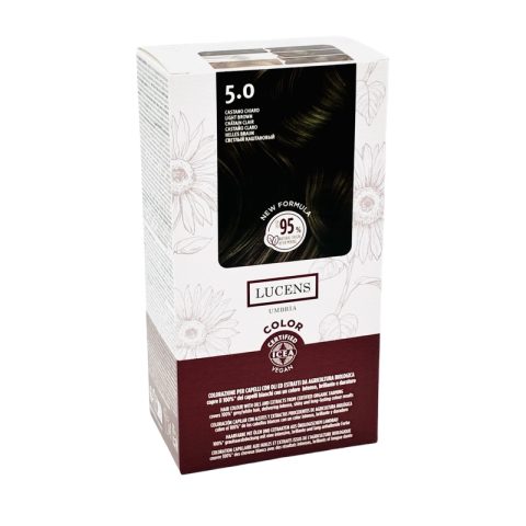 Tinta Capelli Colore Castano Chiaro Numero 5.0 New Formula Lucens Umbria