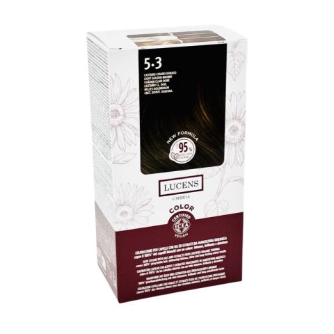 Tinta Capelli Colore Castano Chiaro Dorato Numero 5.3 New Formula Lucens Umbria