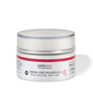 Crema Viso Polifenoli Pelli Secche Nutriente Rigenerante 50 ml PelleBio