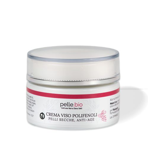Crema Viso Polifenoli Pelli Secche Nutriente Rigenerante 50 ml PelleBio