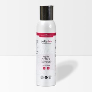 Olio Attivo Antiossidante Polifenoli Viso Corpo con Vitamine C E 125 ml PelleBio