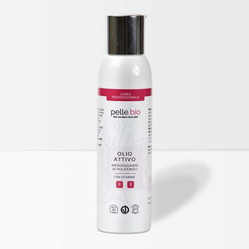 Olio Attivo Antiossidante Polifenoli Viso Corpo con Vitamine C E 125 ml PelleBio