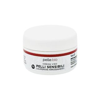 Crema Viso Pelli Sensibili Couperose Arrossamenti Mini Taglia 10 ml PelleBio