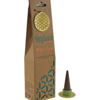 Incenso a Cono con Bruciatore Salvia Bianca 12 coni