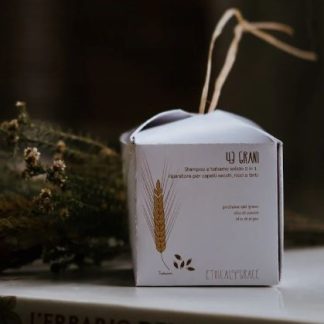 43 GRANI Shampoo e Balsamo Solido 2 in 1 per Capelli Secchi, Ricci o Tinti 90 grammi