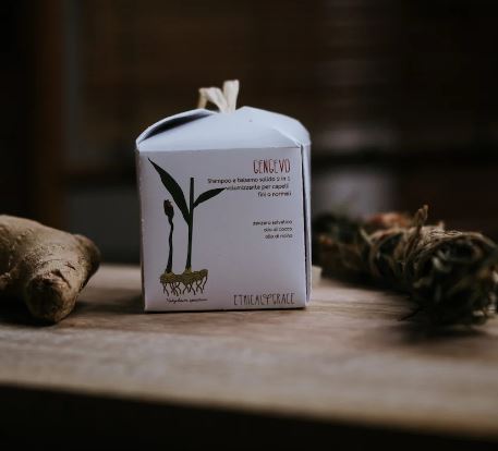 GENGEVO Shampoo e Balsamo Solido 2 in 1 Volumizzante per Capelli Fini o Normali 90 grammi