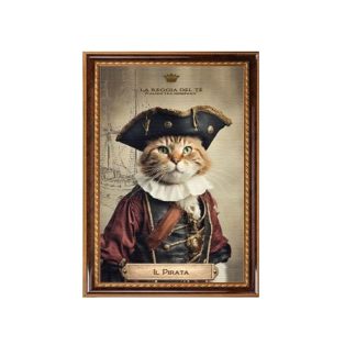 Gli AntenaTea Il Pirata Tè in foglia 60 grammi con Dosatore in acciaio dorato e Cartiglio