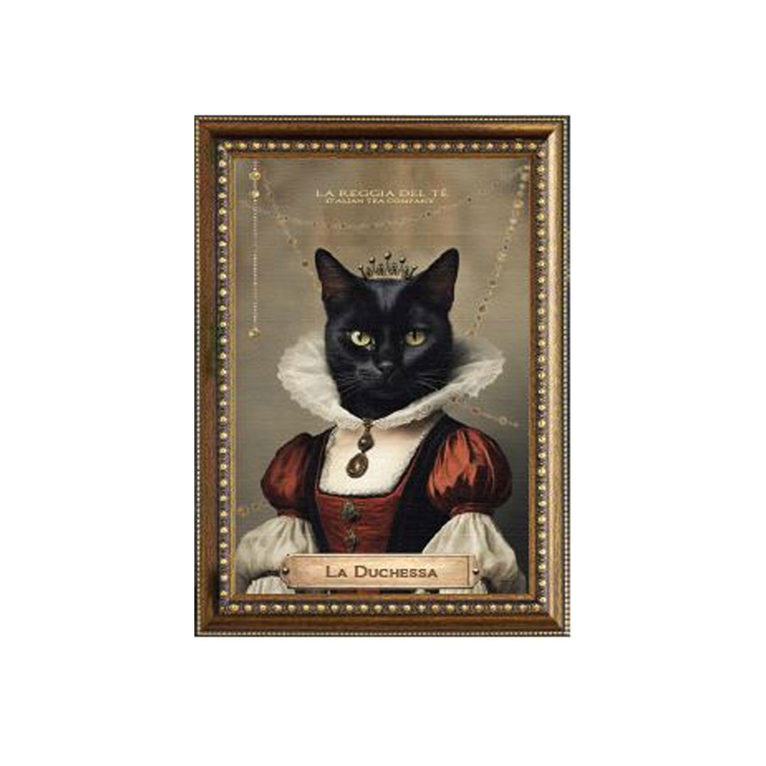 Gli AntenaTea La Duchessa Tè in foglia 50 grammi con Dosatore in acciaio dorato e Cartiglio