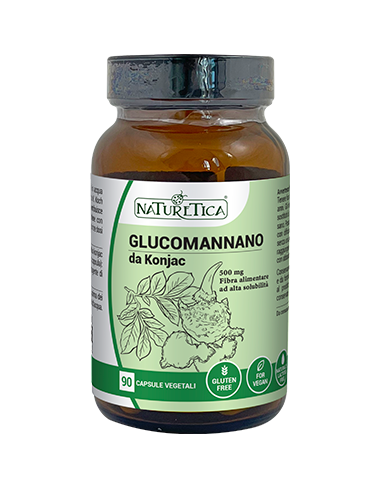 Glucomannano 90 cps integratore naturale per perdere peso