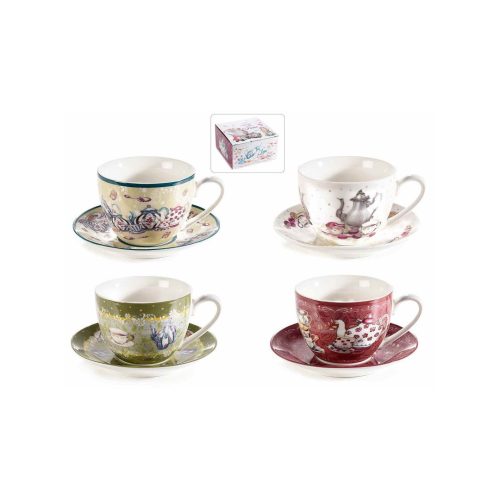 Tazza da Tè con piattino tema Alice nel paese delle meraviglie