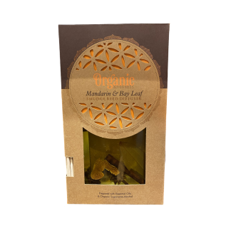Diffusore con Bastoncini Mandarino e foglie di Alloro 150 ml
