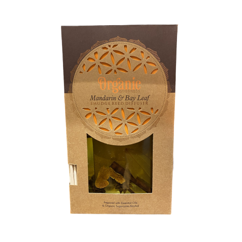Diffusore con Bastoncini Mandarino e foglie di Alloro 150 ml
