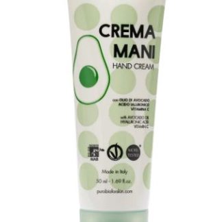 Crema Mani con Olio di Avocado, Acido Ialuronico e Vitamina E 50 ml