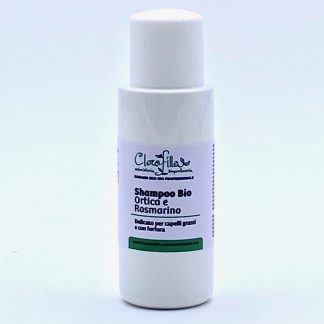 Shampoo Mini Taglia Capelli Grassi e Forfora Bio Ortica e Rosmarino 30 ml