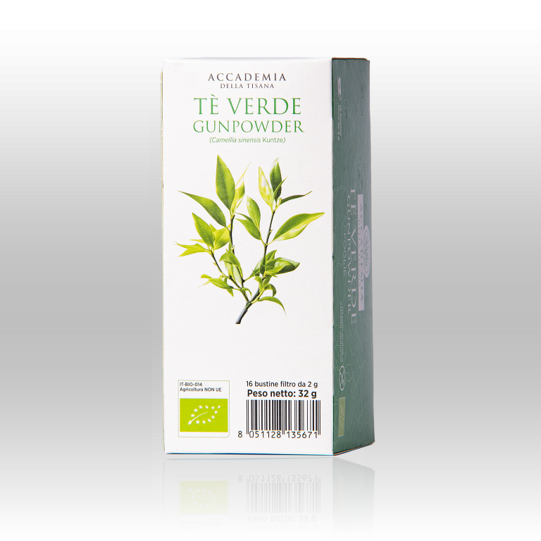 Tè Verde Gundpowder Bio 16 bustine filtro - immagine 2