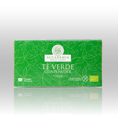 Tè Verde Gundpowder Bio 16 bustine filtro