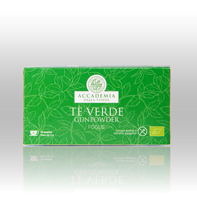 Tè Verde Gundpowder Bio 16 bustine filtro
