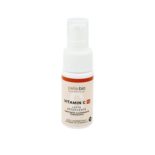 Vitamin C Plus Latte Detergente Idratante Tonificante e Illuminante Mini Taglia 30 ml Pelle Bio