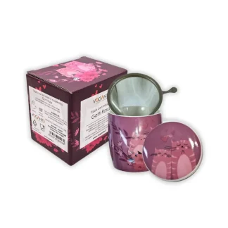 Tazza con Infusore Gatti Rosa