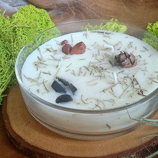 Candela 3 Stoppini Organic Good Kharma Ambra Vaniglia 200 grammi