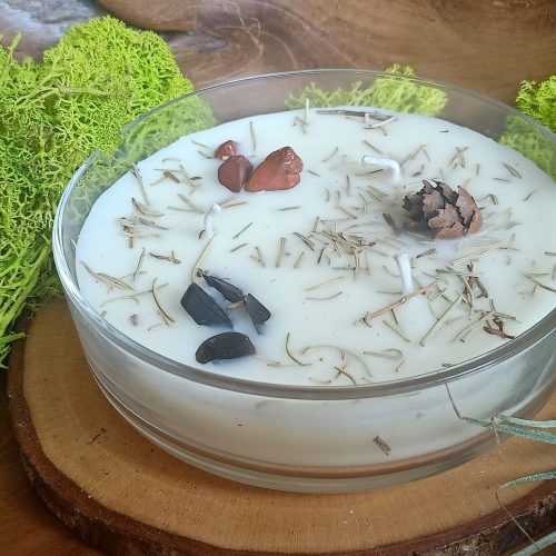 Candela 3 Stoppini Organic Good Kharma Ambra Vaniglia 200 grammi