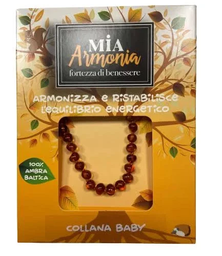 Collana di Ambra Baltica Fatta a Mano Baby