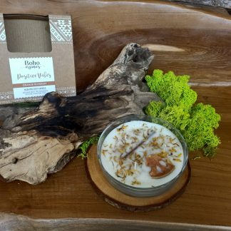 Candela 3 Stoppini Organic Positive Vibes Fiori d'Arancio 200 grammi