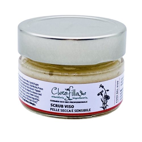 Scrub Viso Bio Pelle Secca e Sensibile 100 ml