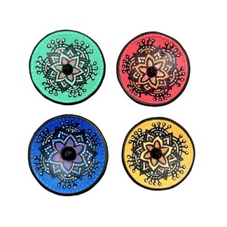 Porta Incenso Mandala Terracotta