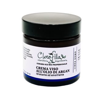 Uomo Crema Viso Idrantante Emolliente all'Olio di Argan 60 ml