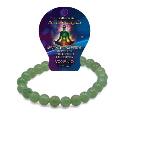 Bracciale Energetico Avventurina Verde mm.8