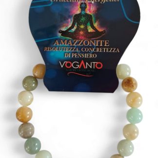 Bracciale Energetico Amazzonite mm.8