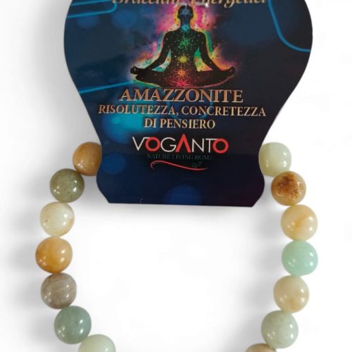 Bracciale Energetico Amazzonite mm.8