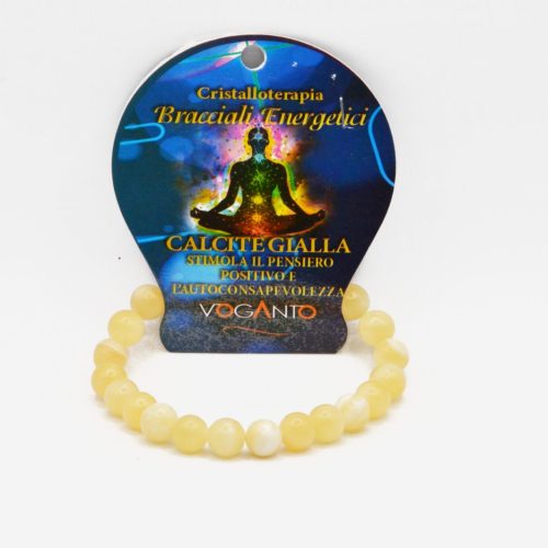 Bracciale Energetico Calcite Gialla mm.8