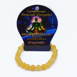 Bracciale Energetico Diaspro Giallo mm.8