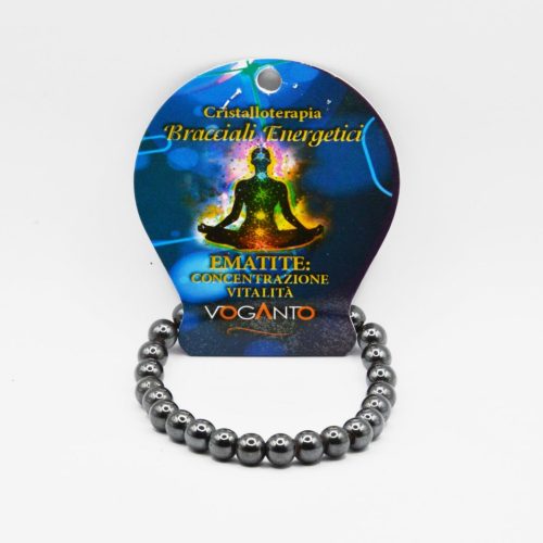 Bracciale Energetico Ematite mm.8