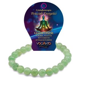 Bracciale Energetico Giada Cinese mm.8