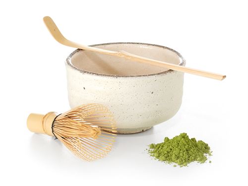 Set Tè Matcha Tazza Ceramica, Frullino e Cucchiaio bamboo