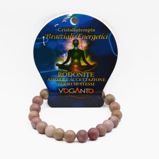 Bracciale Energetico Rodonite mm.8