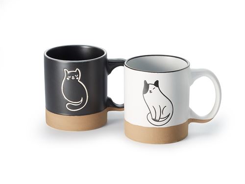 Tazza Gatto Harley Bianca/Marrone o Nera Marrone