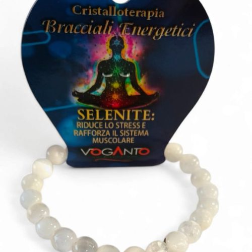 Bracciale Energetico Selenite mm.8