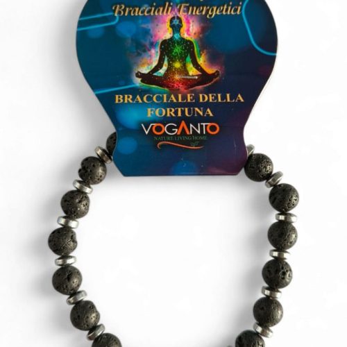 Bracciale Energetico Pietra Lavica mm.8