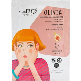 Maschera Viso Olivia Pelle grassa con Acido Ialuronico e Fico