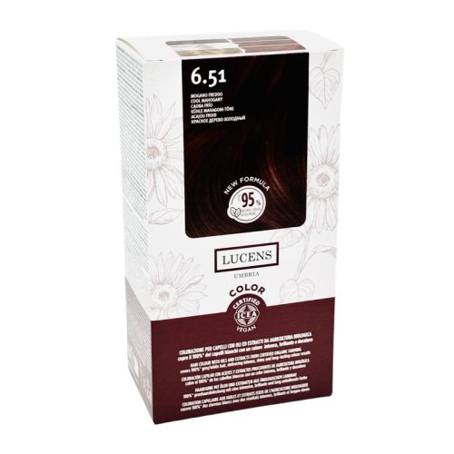 Tinta Capelli Colore Mogano Freddo Numero 6.51 New Formula Lucens Umbria