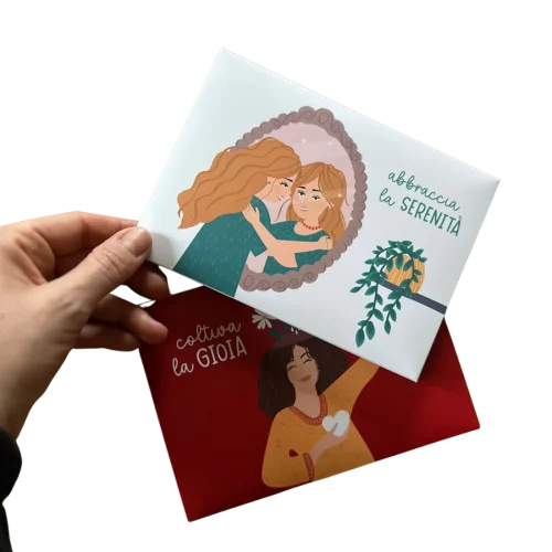 Biglietto Emozionale per Stare Bene "Abbraccia la Serenità"
